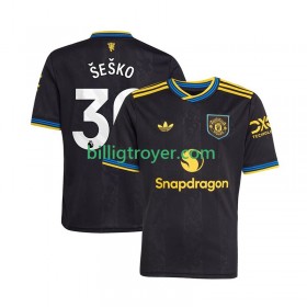 Billige Fotballdrakter Manchester United Benjamin Sesko 30 Tredjedraktsett 2025/26 Kortermet